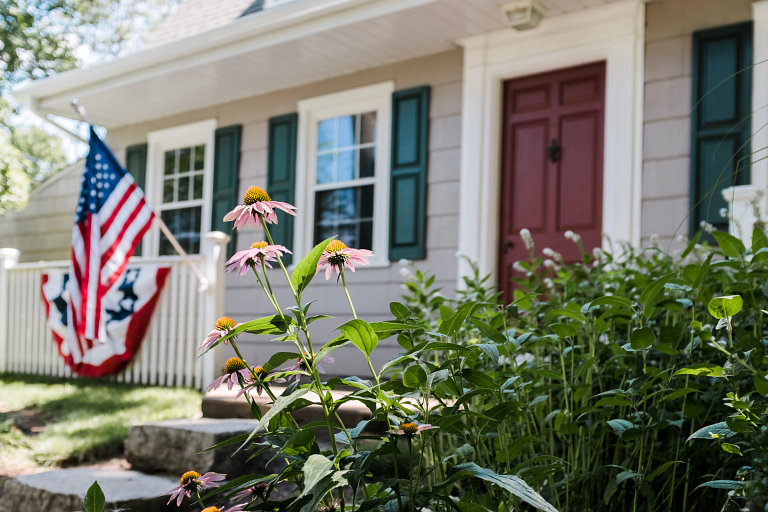 Front of an American home