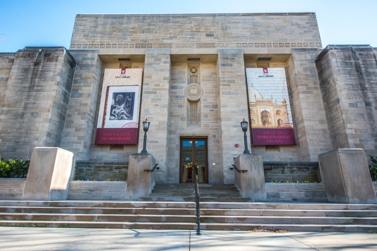 The exterior of the Lilly Library