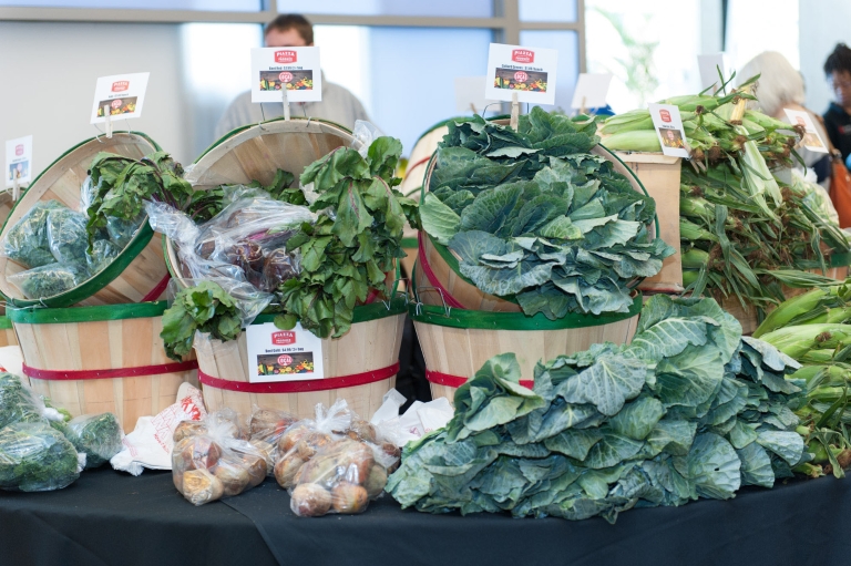 The Fresh Produce Market features quality produce, like kale and greens, at low prices.