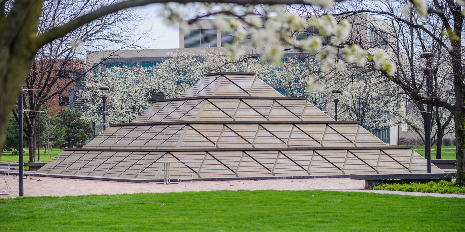 pyramid fountain