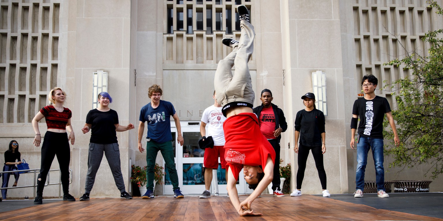 Breakdancers perform at CultureFest