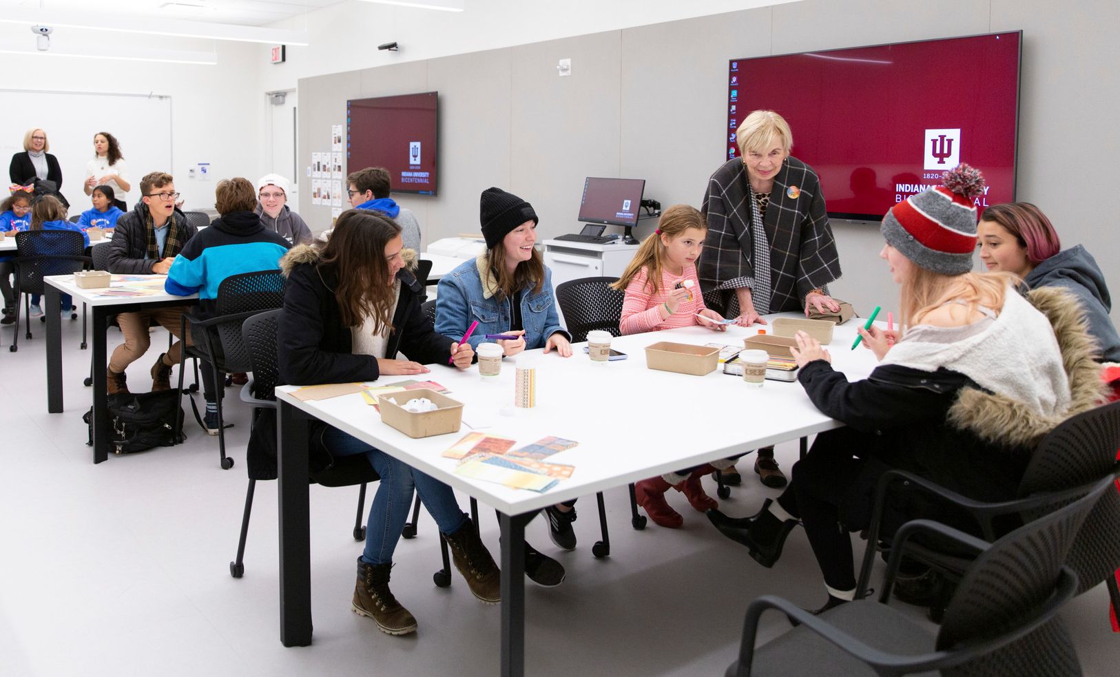 The Art-Making Studio in the Sidney and Lois Eskenazi Museum of Art.
