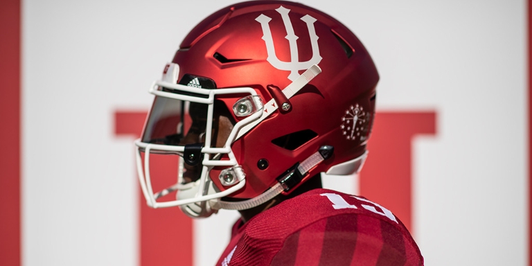 IU football bicentennial helmet