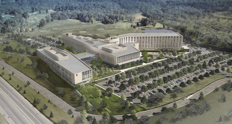 A graphic rendering of the new Regional Academic Health Center