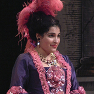 Georgina Joshi as Clorinda in IU Opera Theater?s 2004 production of 