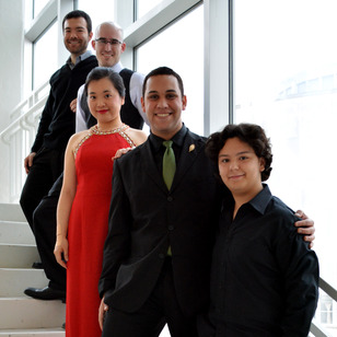 2014 competitors: Ricardo Martinez, Sean Cavanaugh (Martinez's collaborator), Hamno Qian, Bruno Sandes, and Emmanuel Padilla.