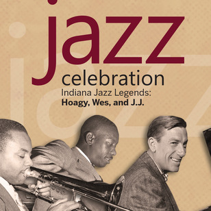 Jazz Celebration: trombonist J.J. Johnson; guitarist Wes Montgomery; pianist Hoagy Carmichael. Photos courtesy of Duncan Schiedt.