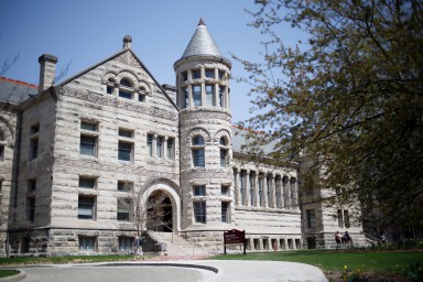 Exterior of Maxwell Hall