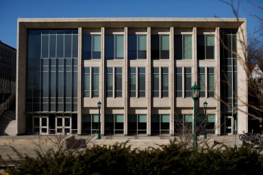 Exterior of the Paul H. O'Neill graduate center