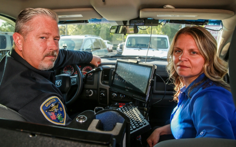 Erica Rios and Lt. Curt Burrow