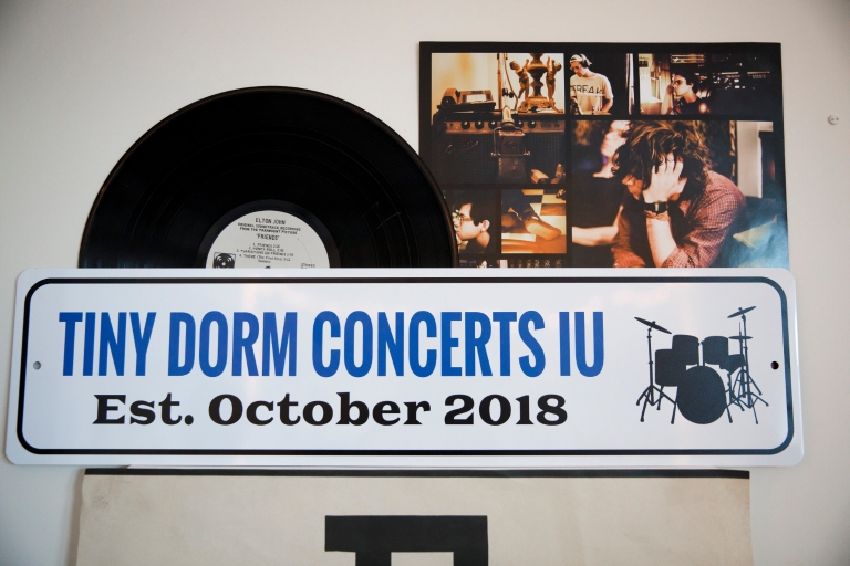 Tiny Dorm Concerts sign 