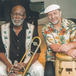 Trombonist Wayne Wallace and percussionist Michael Spiro