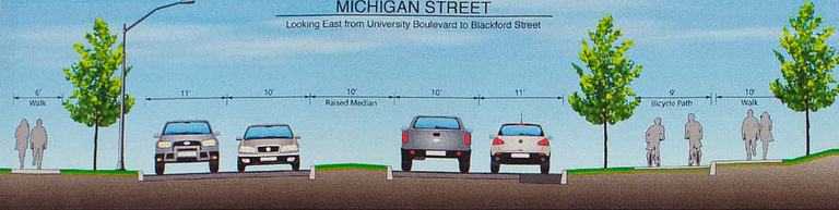 Image mockup of what Michigan will look like once the project is completed