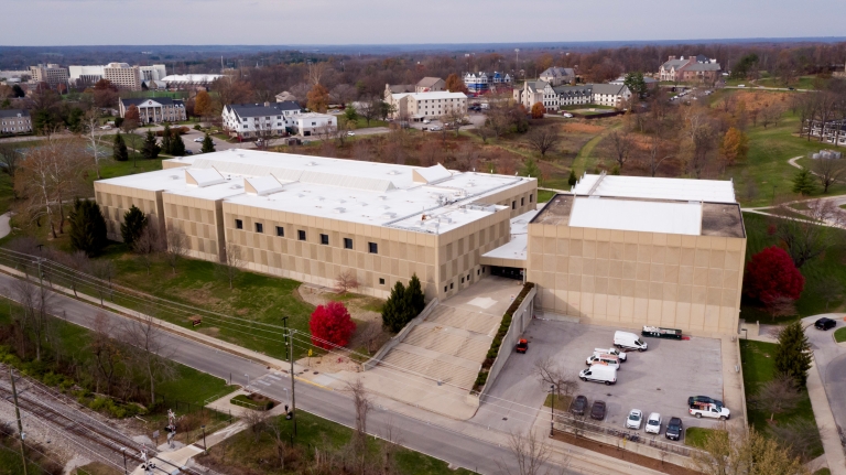 Aerial view of the Student Recreational Sports Center