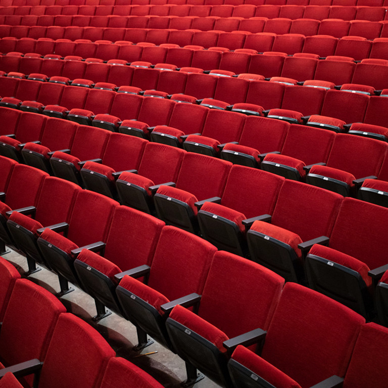 Newly renovated theater seats