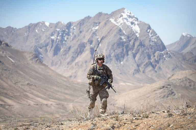 U.S. soldier in Afghanistan