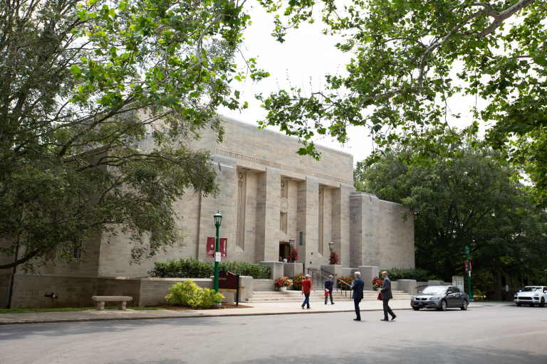 An exterior view of the Lilly Library