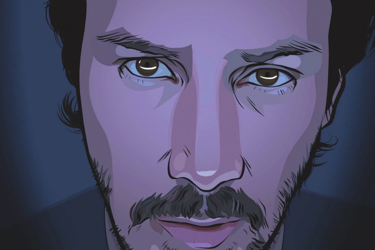 An animated image of Keanu Reeves