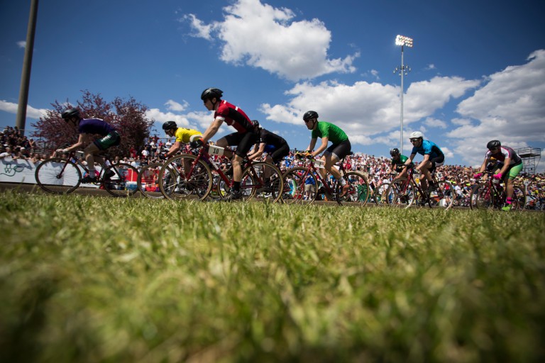 Little 500 riders during the 2016 men's race