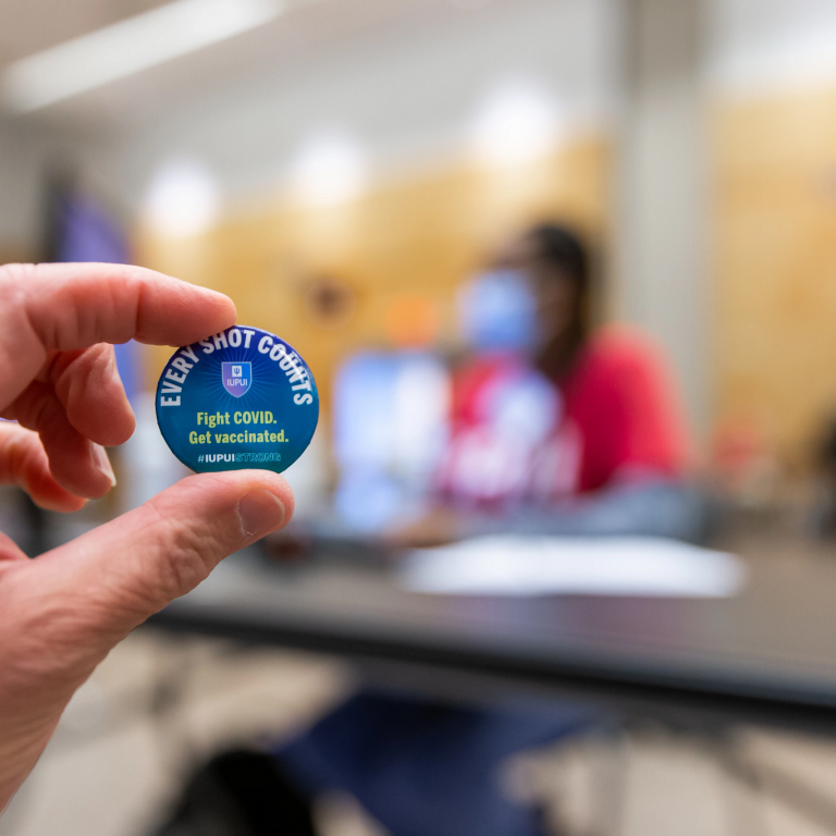 A button reading 'Every Shot Counts: Fight COVID, get vaccinated'