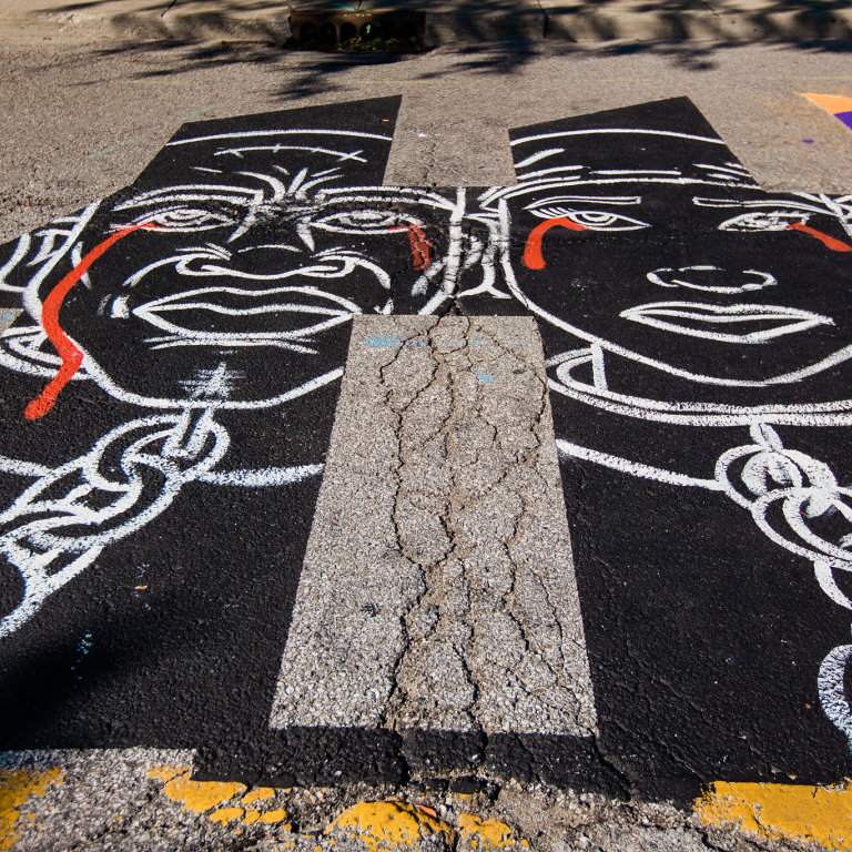 detail from the Black Lives Matter mural