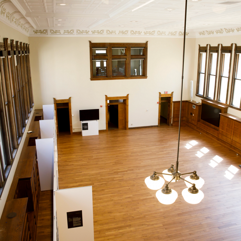 Reading room seen from above