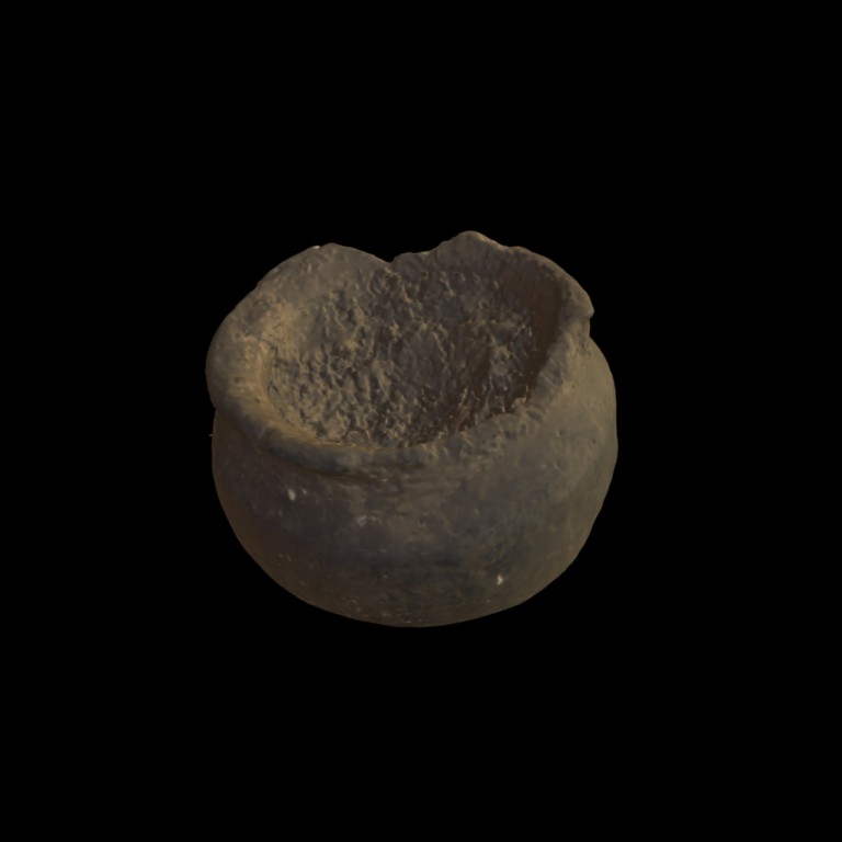 A digital scan of the clay pot.