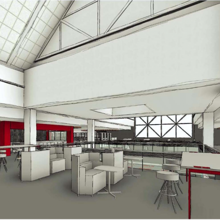 Fourth floor renovation design at the University Library