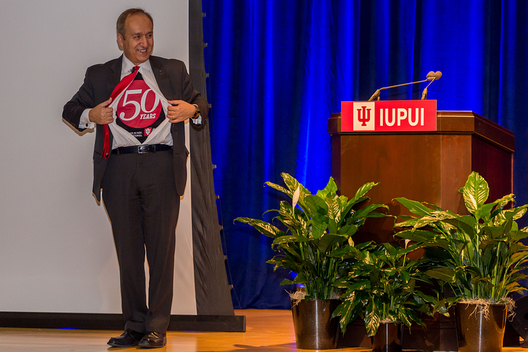 Chancellor Nasser Paydar delivers the State of the Campus