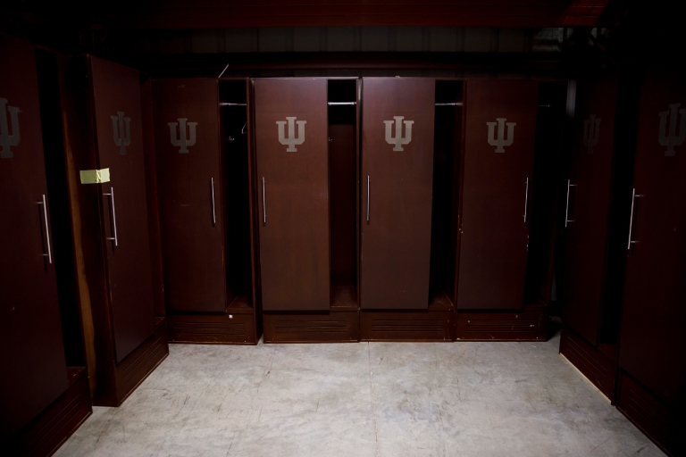 IU basketball lockers at IU Surplus