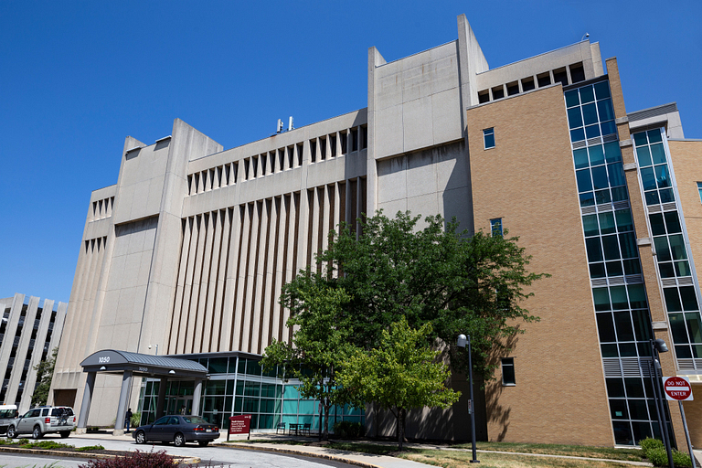 The Health Sciences building on the IUPUI campus.