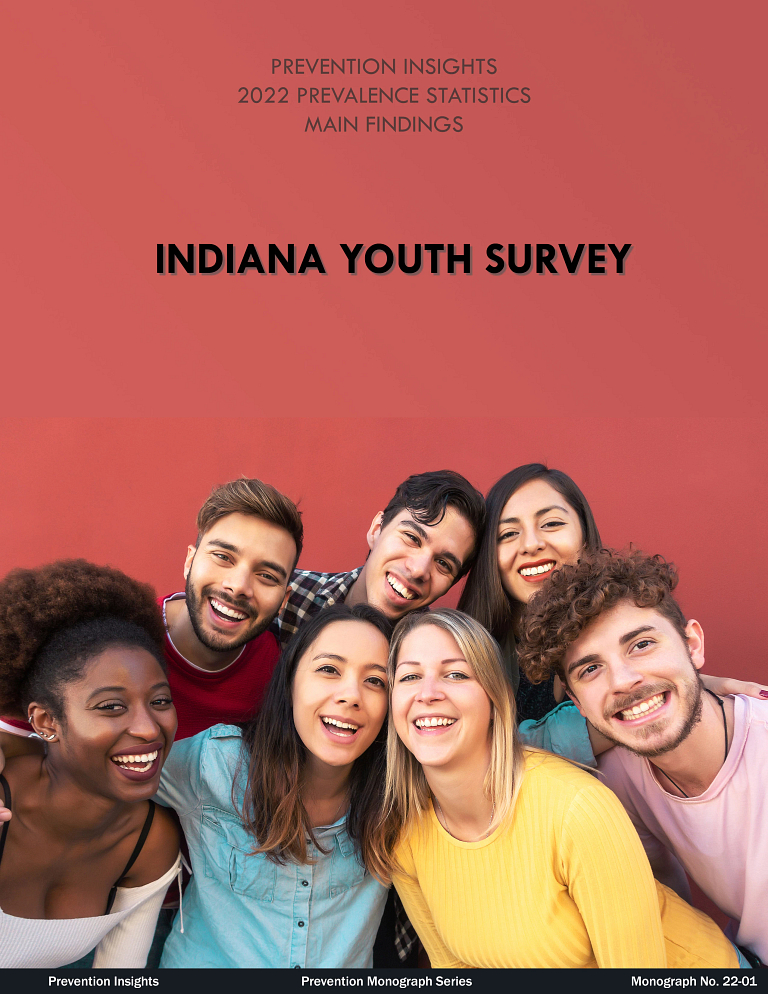 The cover of the 2022 Indiana Youth Survey