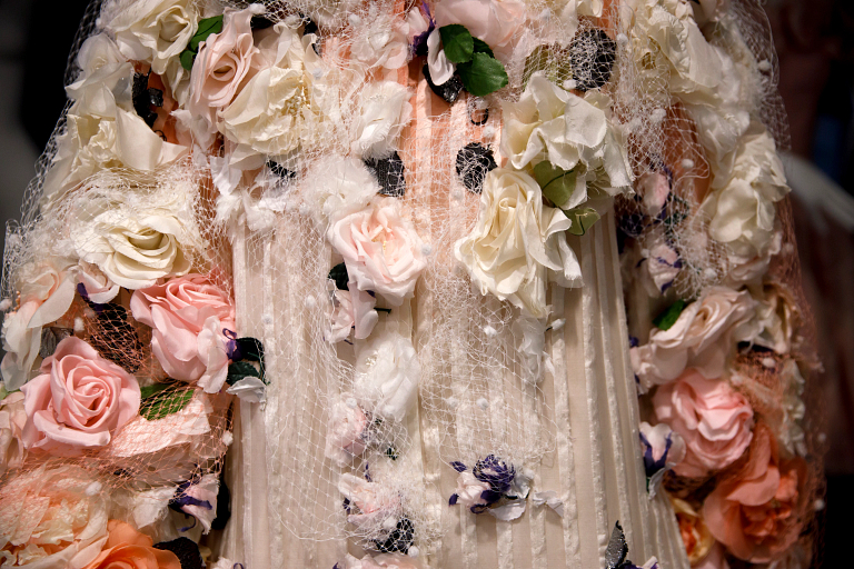 Detail of a flowered costume from ’101 Dalmatians'