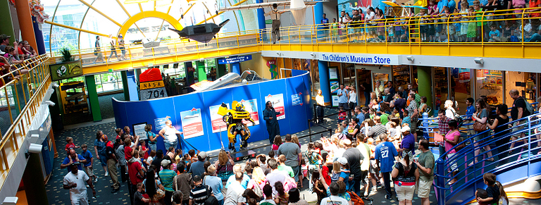 Main room at Children's Museum of Indianapolis