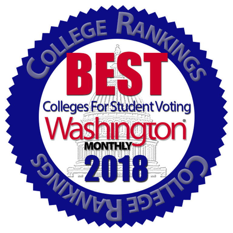 Best Colleges for Student Voting badge