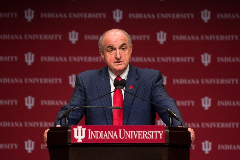 IU President Michael A. McRobbie.