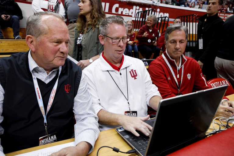 Steve Hitzeman, left, John Decker and Mick Renneisen