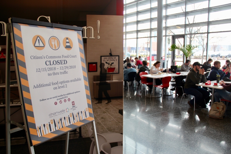 Campus Center to welcome new market food court furniture in January