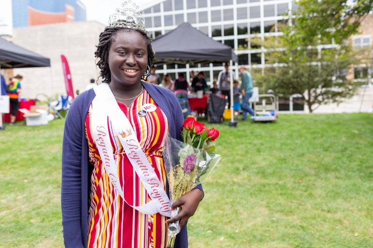 IUPUI Regatta Royalty is crowned.