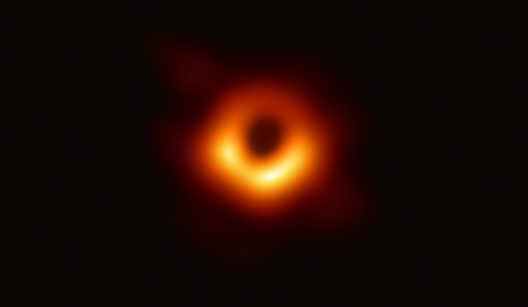 Famous first black hole image