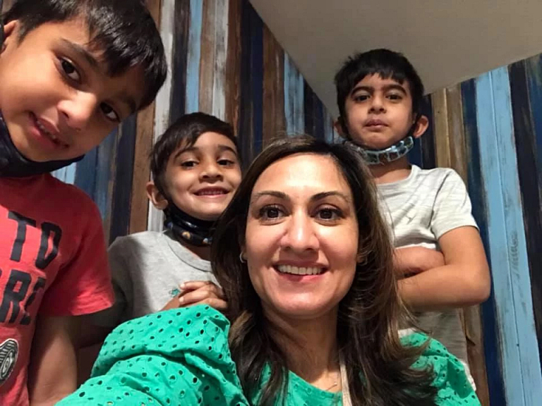 Saira Butt and her three children
