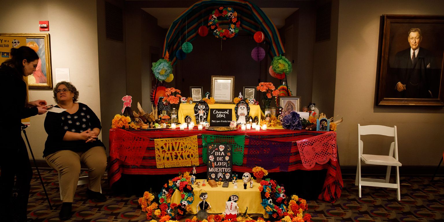 An altar at the Day of the Dead celebration