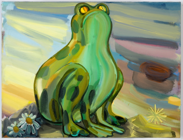 Frog, a painting by Judith Linhares