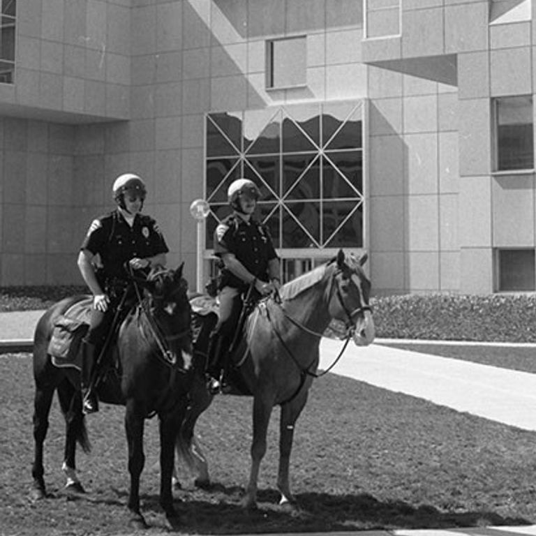 IUPD-IUPUI officers on horseback
