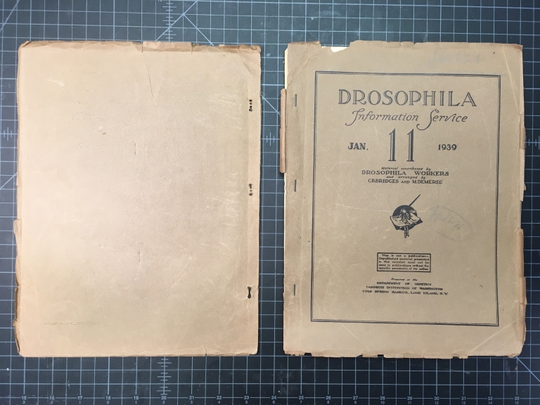 The cover of the Drosophila Information Service Collection