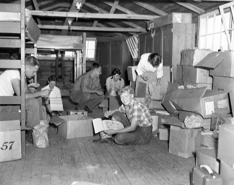 IU students in 1950