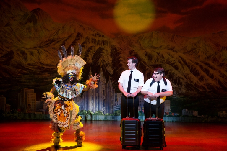 A scene from The Book of Mormon musical
