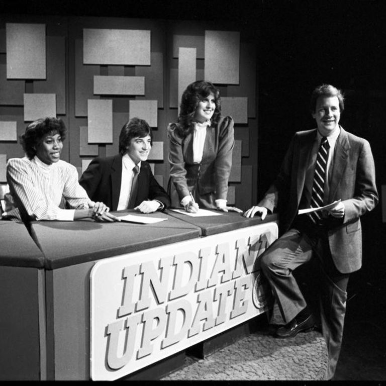 Hosts of the Indiana Update in 1982