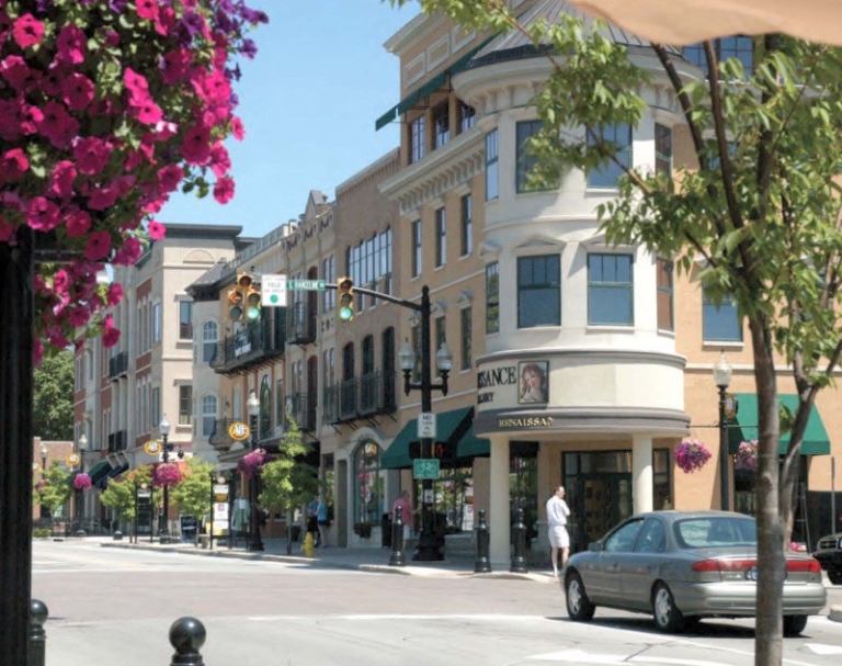 Downtown Carmel, Indiana, street