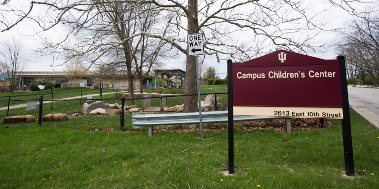 An exterior shot of the Campus Children's Center.